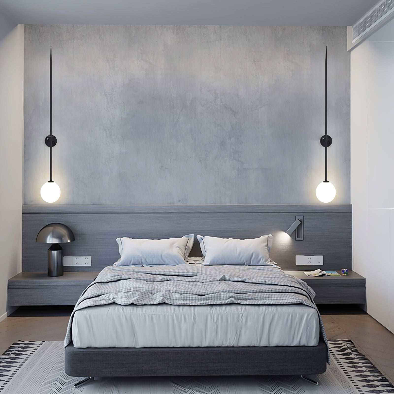 Erixon Modern Minimalist Mobile Glass Wall Lamp-Neutral Decor