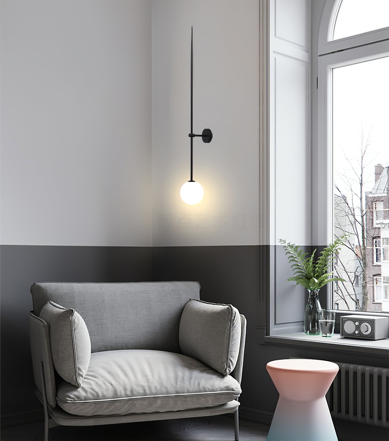 Erixon Modern Minimalist Mobile Glass Wall Lamp-Neutral Decor