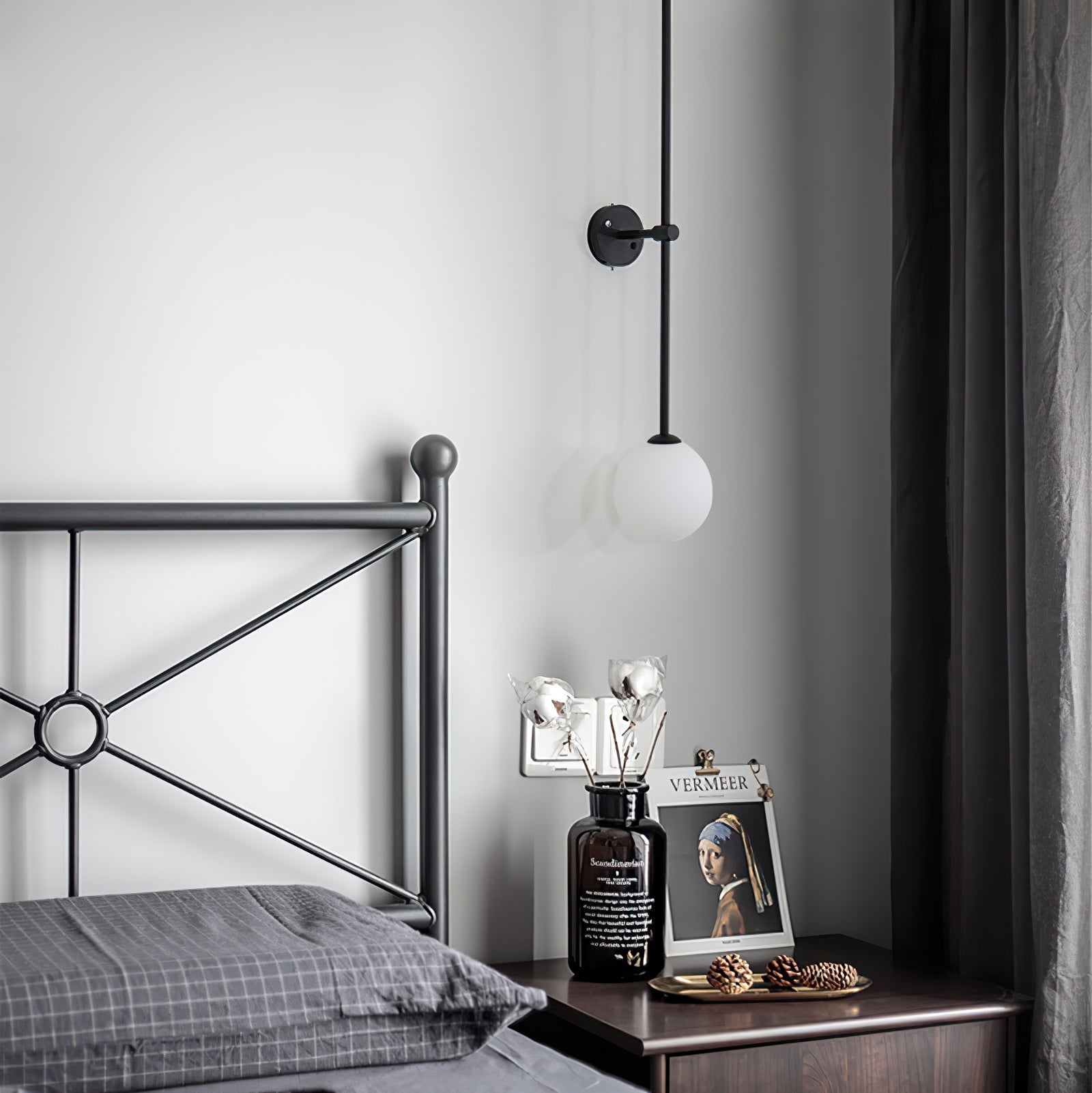 Erixon Modern Minimalist Mobile Glass Wall Lamp-Neutral Decor