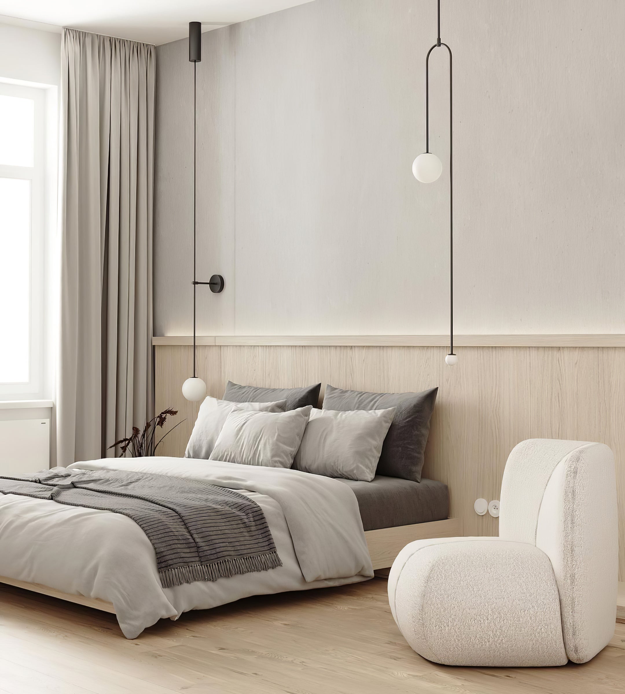Erixon Modern Minimalist Mobile Glass Wall Lamp-Neutral Decor