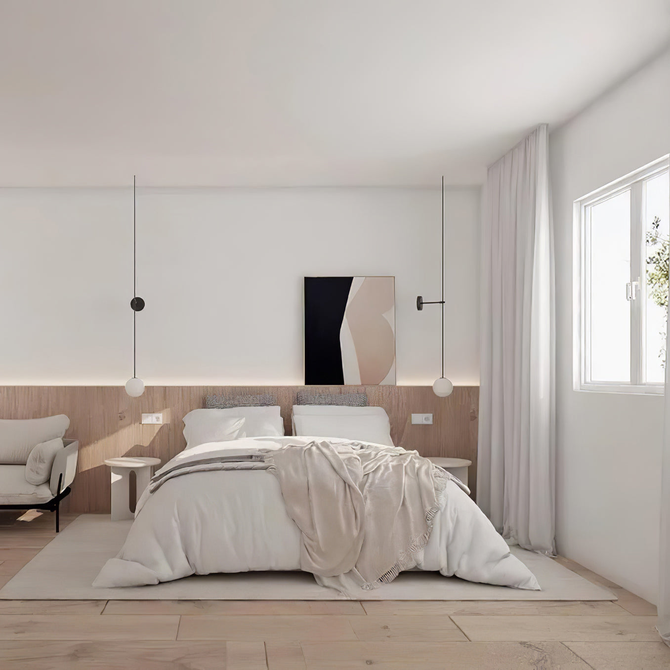 Erixon Modern Minimalist Mobile Glass Wall Lamp-Neutral Decor