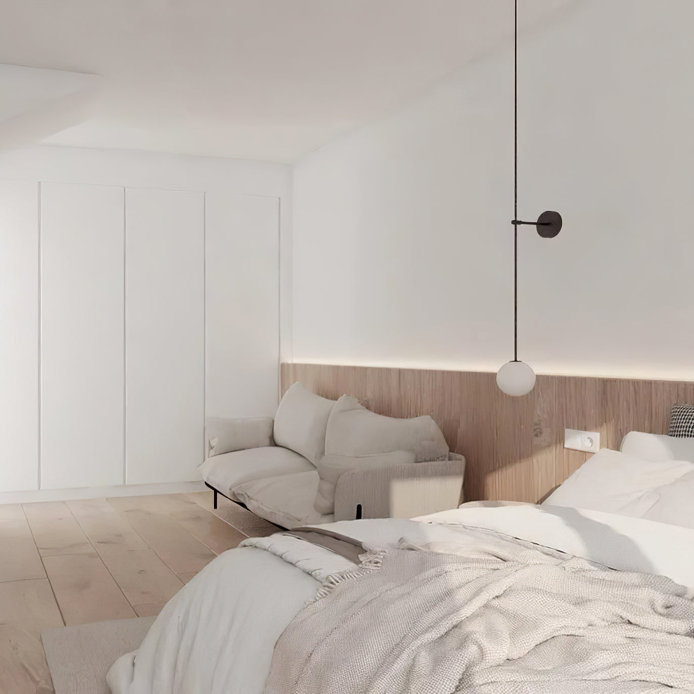 Erixon Modern Minimalist Mobile Glass Wall Lamp-Neutral Decor