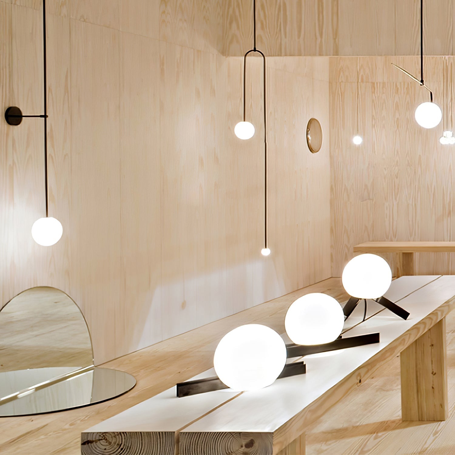 Erixon Modern Minimalist Mobile Glass Wall Lamp-Neutral Decor