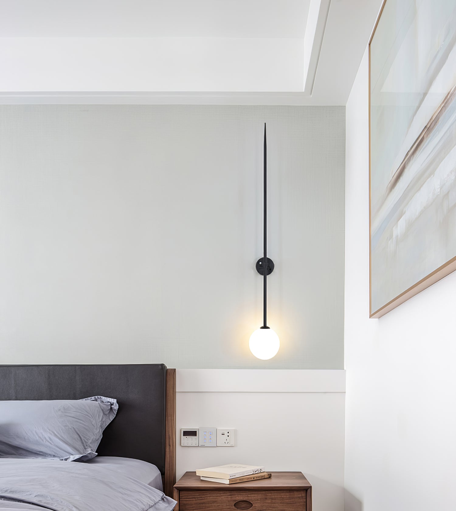 Erixon Modern Minimalist Mobile Glass Wall Lamp-Neutral Decor