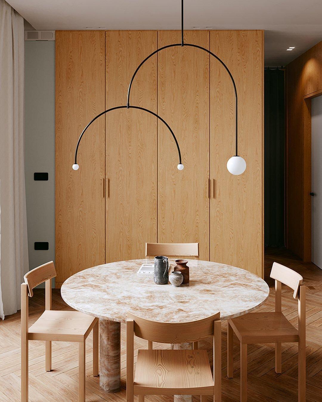 Lustra Chandelier Mobile Black Minimalist-Neutral Decor