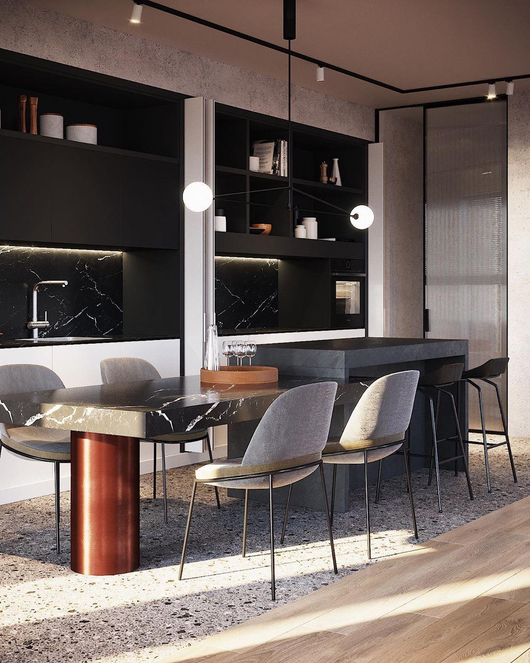 Lustra Chandelier Mobile Black Minimalist-Neutral Decor