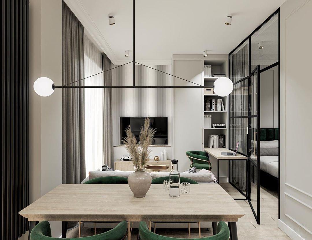 Lustra Chandelier Mobile Black Minimalist-Neutral Decor