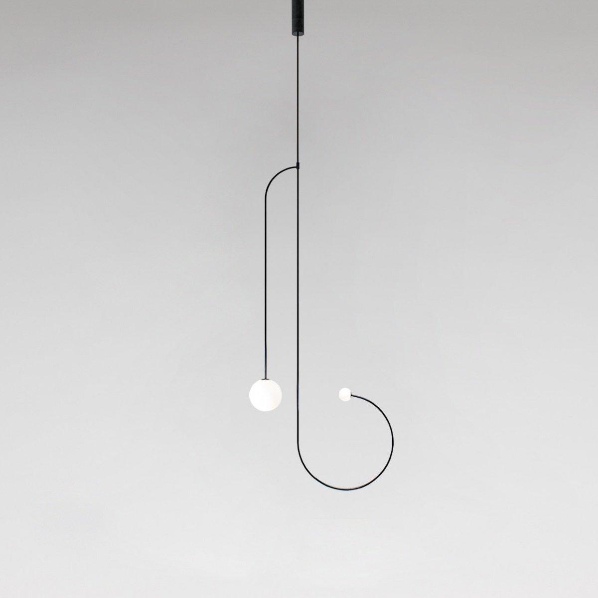 Lustra Chandelier Mobile Black Minimalist-Neutral Decor