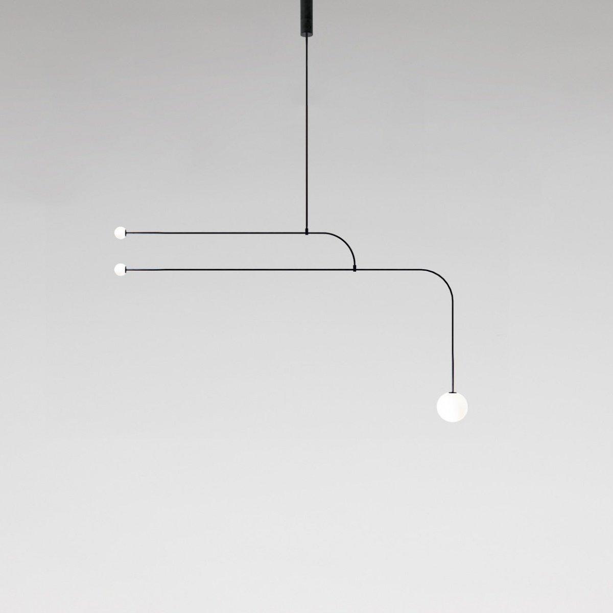 Lustra Chandelier Mobile Black Minimalist-Neutral Decor