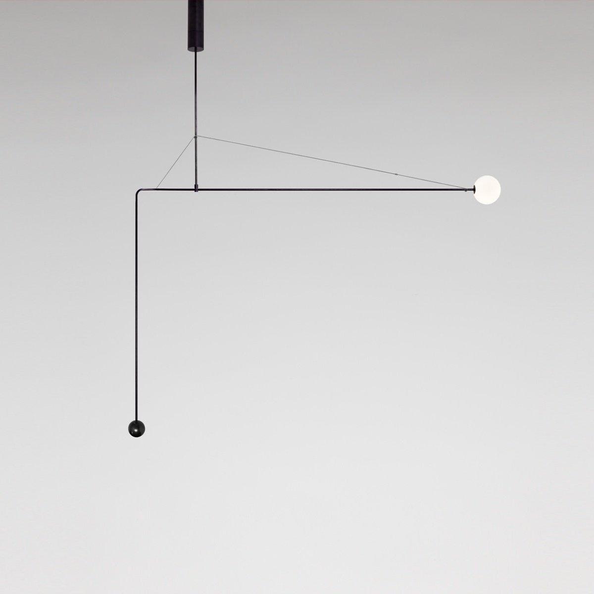Lustra Chandelier Mobile Black Minimalist-Neutral Decor