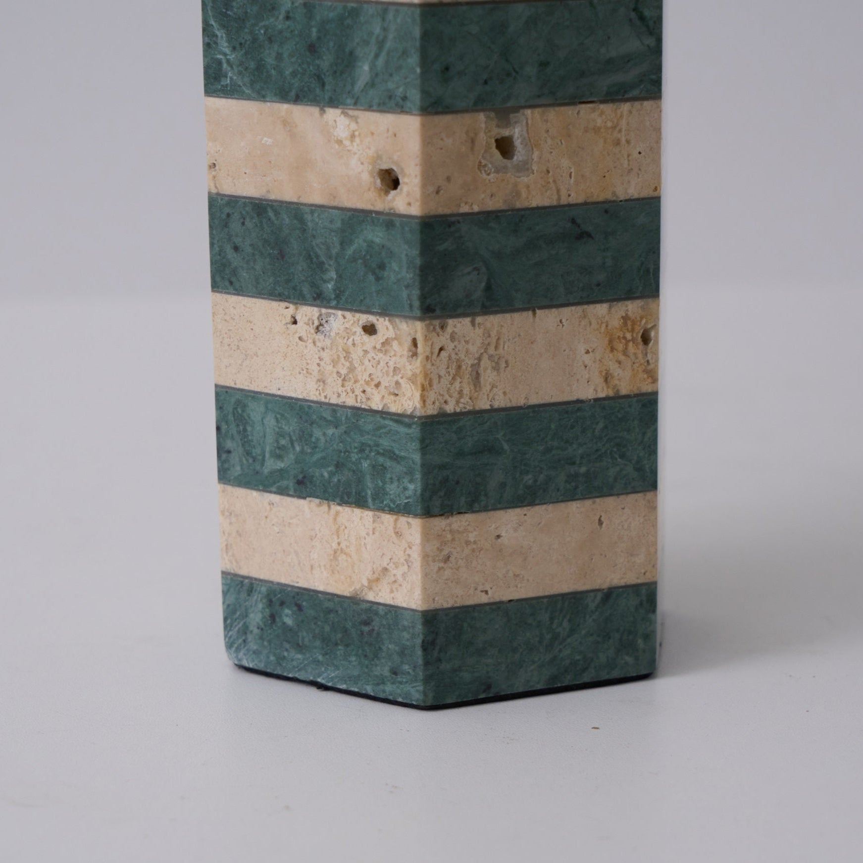 Stripes Fabric Table Lamp-Neutral Decor