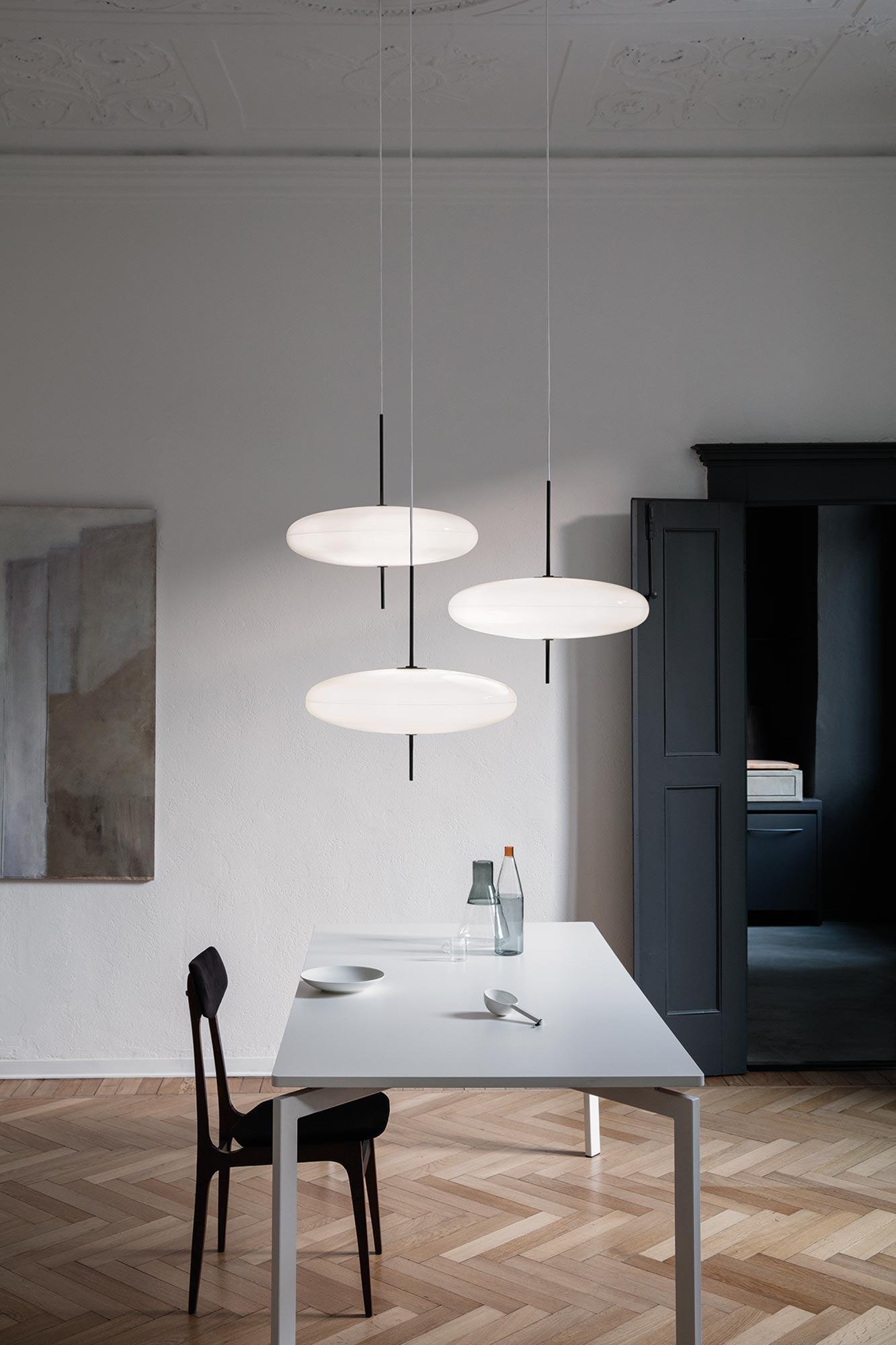 Lustra Pendant Lamp Joined Black-Painted for Living Room-Neutral Decor