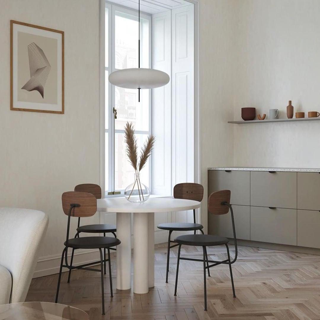 Lustra Pendant Lamp Joined Black-Painted for Living Room-Neutral Decor