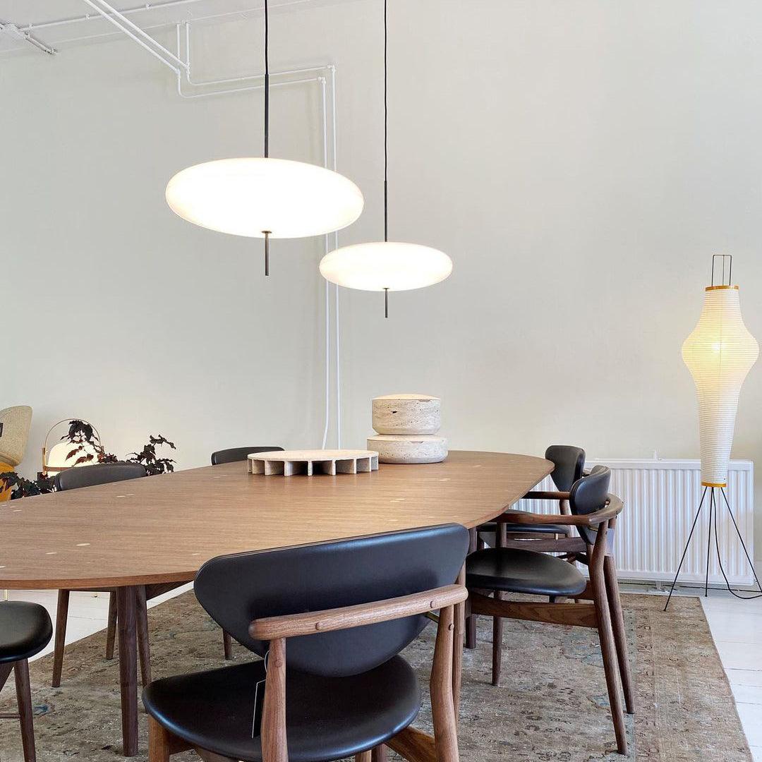 Lustra Pendant Lamp Joined Black-Painted for Living Room-Neutral Decor