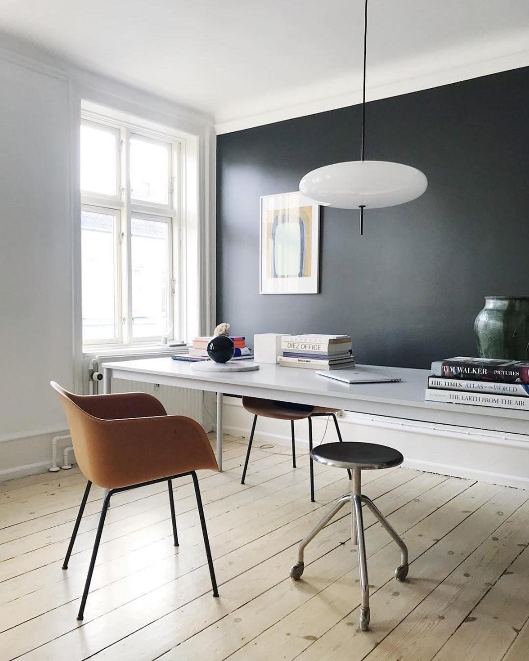 Lustra Pendant Lamp Joined Black-Painted for Living Room-Neutral Decor