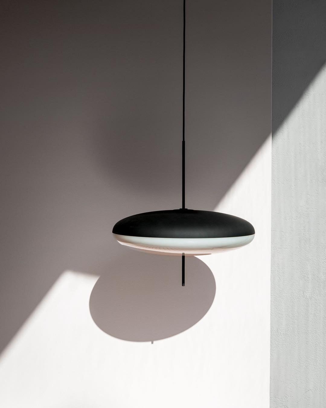 Lustra Pendant Lamp Joined Black-Painted for Living Room-Neutral Decor