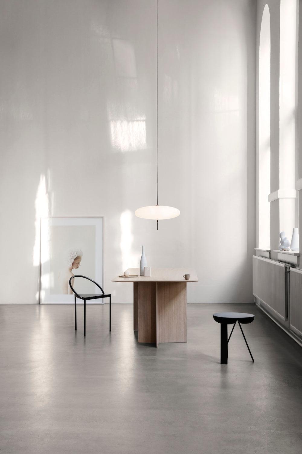 Lustra Pendant Lamp Joined Black-Painted for Living Room-Neutral Decor