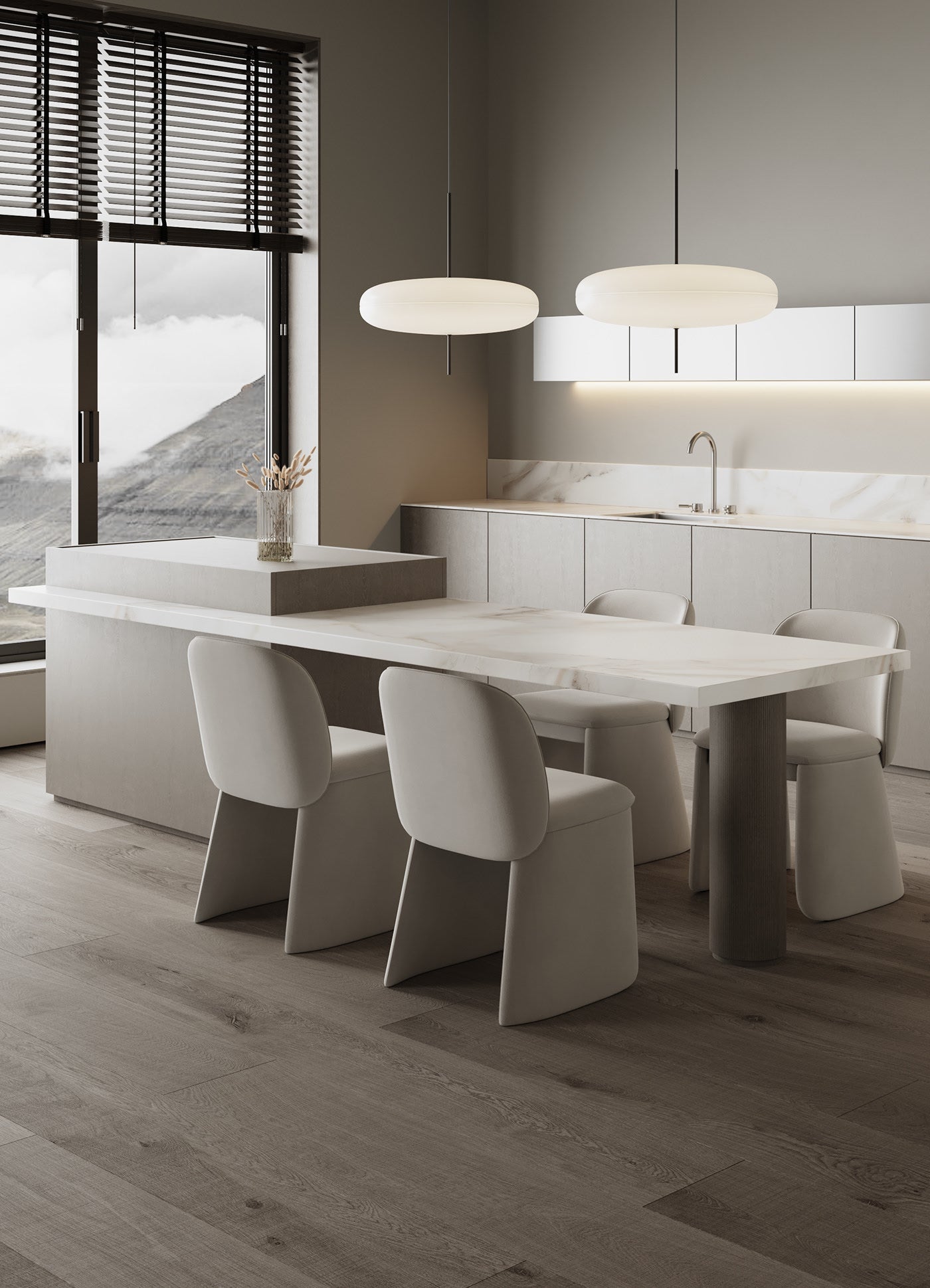 Lustra Pendant Lamp Joined Black-Painted for Living Room-Neutral Decor