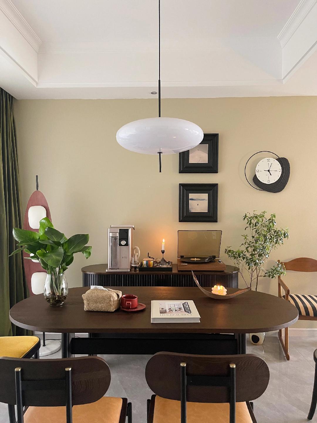 Lustra Pendant Lamp Joined Black-Painted for Living Room-Neutral Decor
