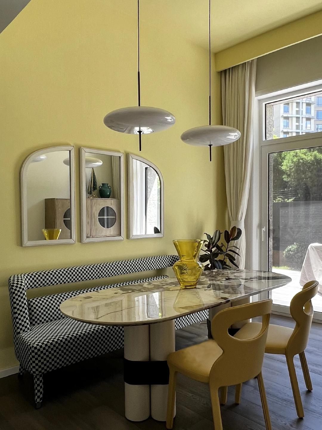 Lustra Pendant Lamp Joined Black-Painted for Living Room-Neutral Decor