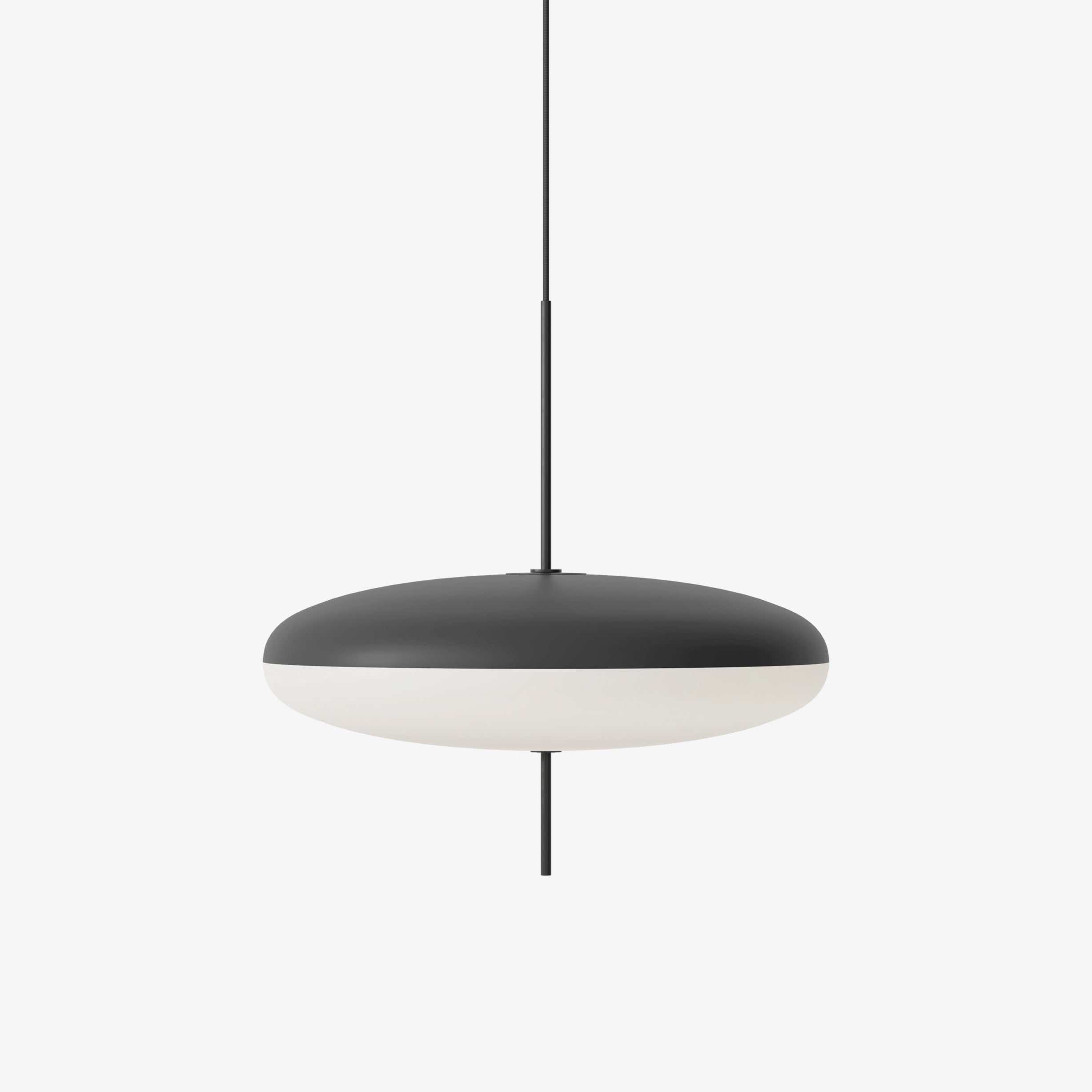 Lustra Pendant Lamp Joined Black-Painted for Living Room-Neutral Decor