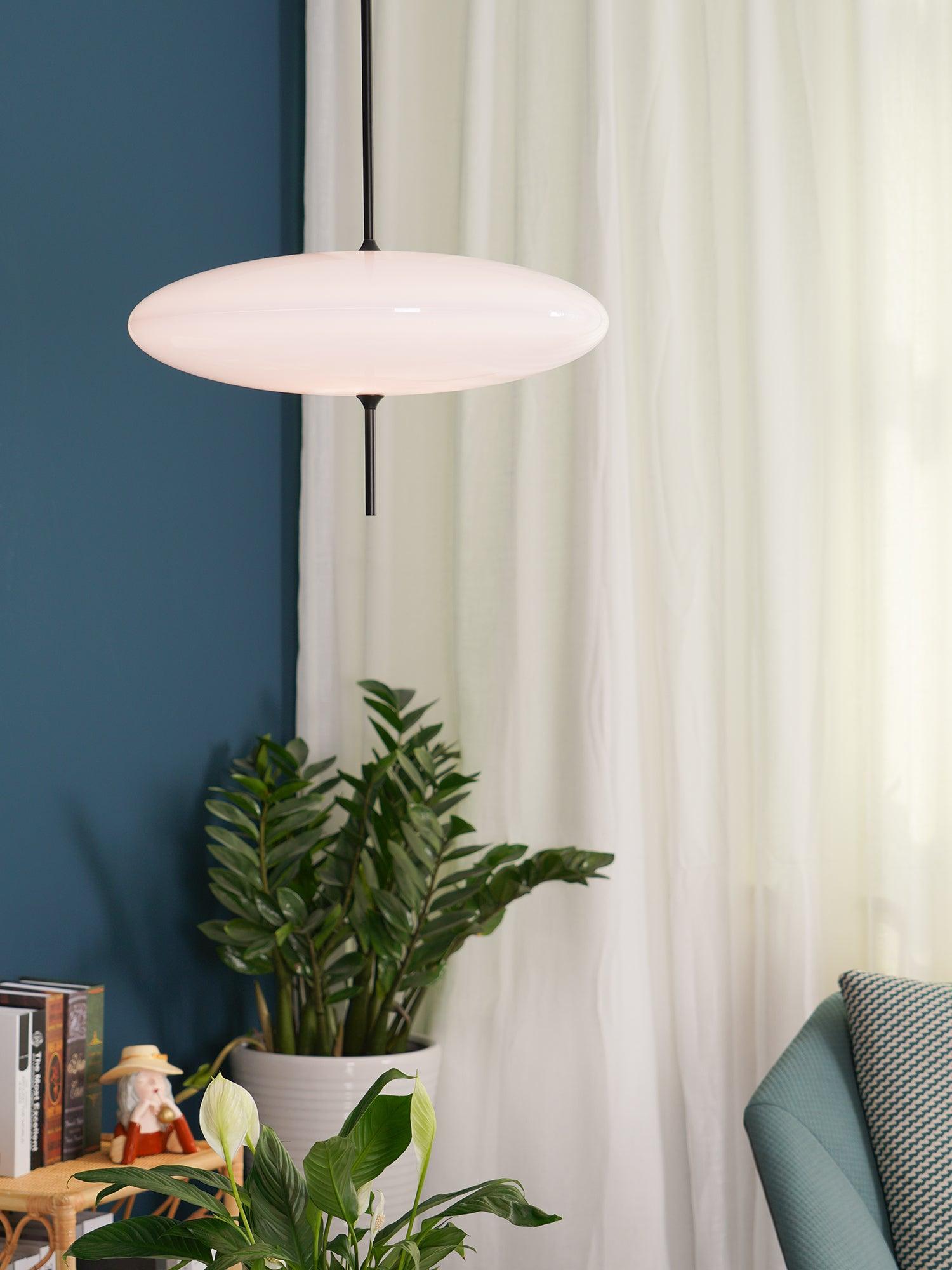 Lustra Pendant Lamp Joined Black-Painted for Living Room-Neutral Decor