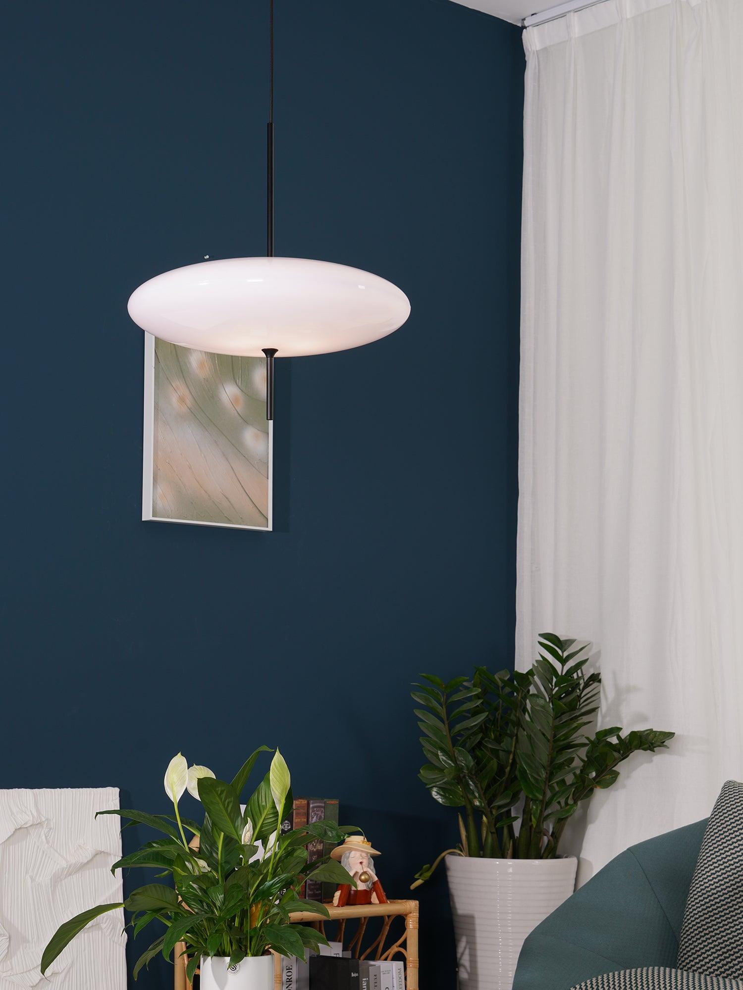Lustra Pendant Lamp Joined Black-Painted for Living Room-Neutral Decor