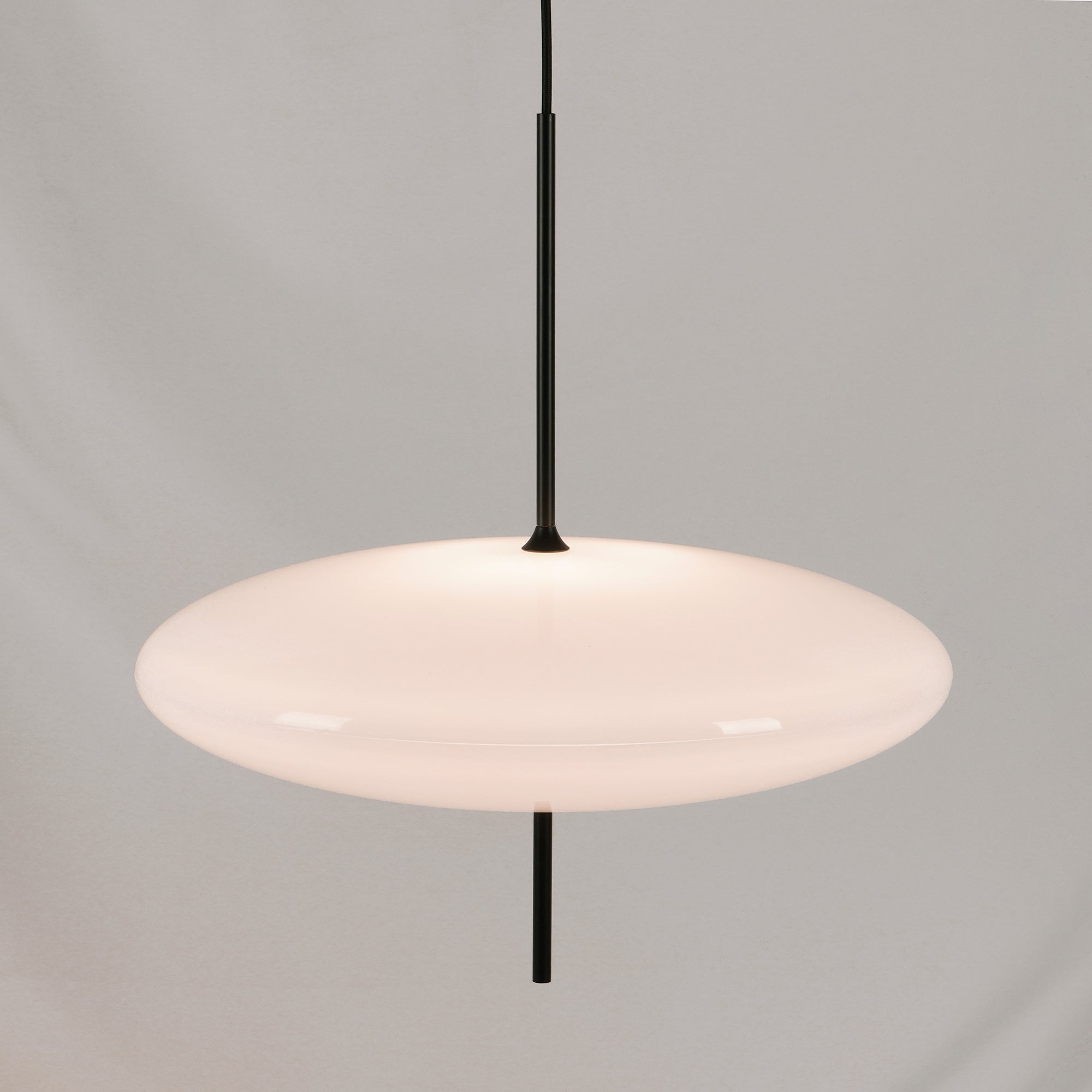 Lustra Pendant Lamp Joined Black-Painted for Living Room-Neutral Decor