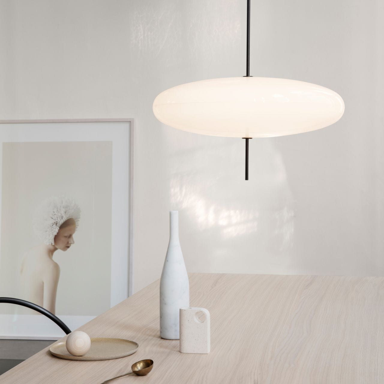 Lustra Pendant Lamp Joined Black-Painted for Living Room-Neutral Decor