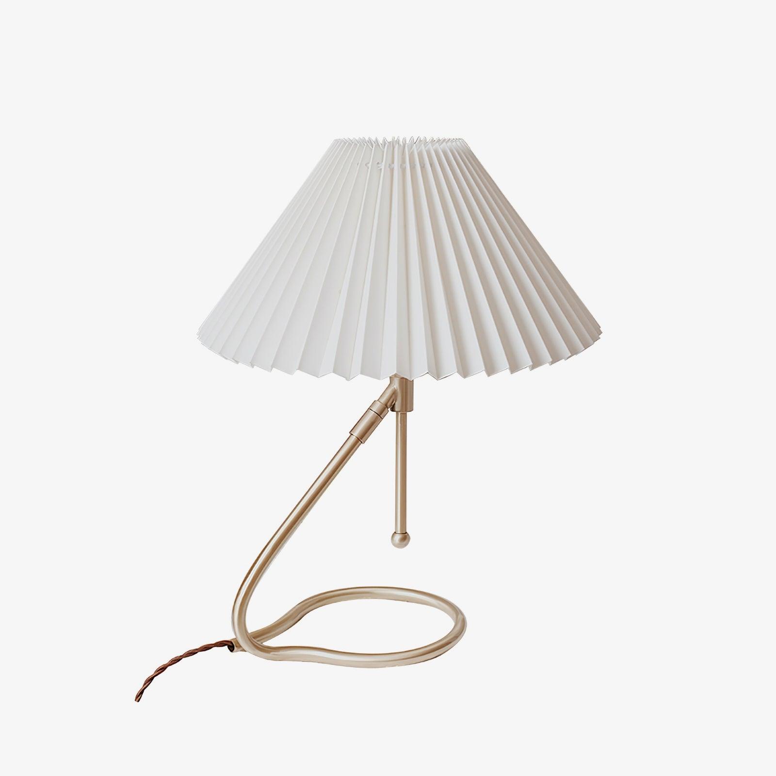 Cora Clear Fabric Table Lamp-Neutral Decor