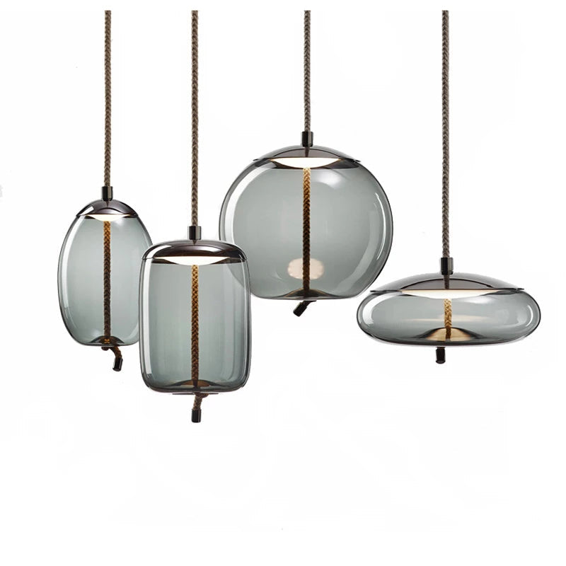 Valentina Nordic LED Pendant Light, Decorative Glass - Neutral Decor