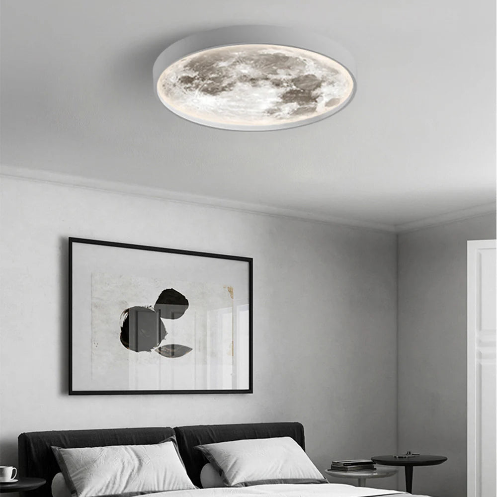 Arisha Modern Flush Mount Ceiling Light Black/White Bedroom - Neutral Decor