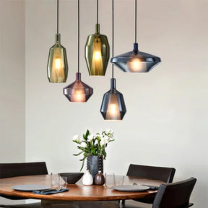 Valentina Modern Glass Pendant Light Living Room - Neutral Decor