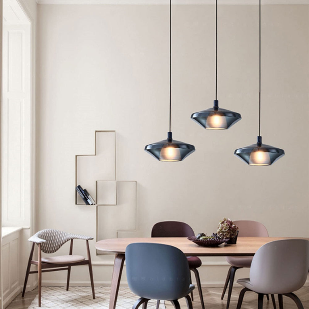 Valentina Modern Glass Pendant Light Living Room - Neutral Decor