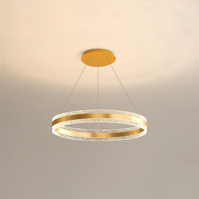 Aroxen Pendant Lamp Modern LED Circle Rings-Neutral Decor