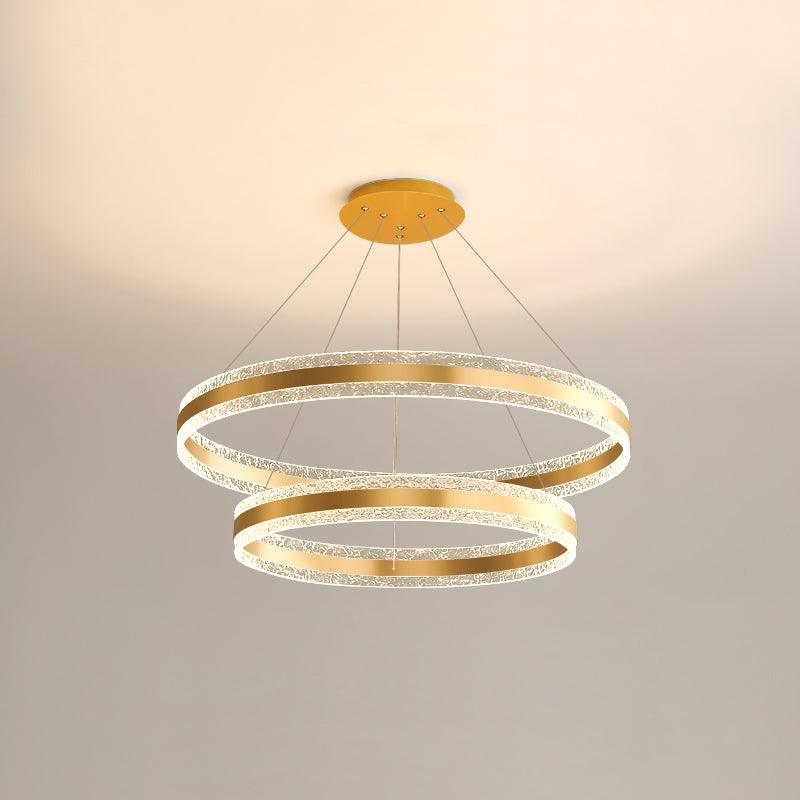 Aroxen Pendant Lamp Modern LED Circle Rings-Neutral Decor