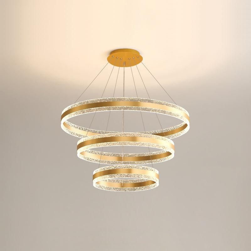 Aroxen Pendant Lamp Modern LED Circle Rings-Neutral Decor