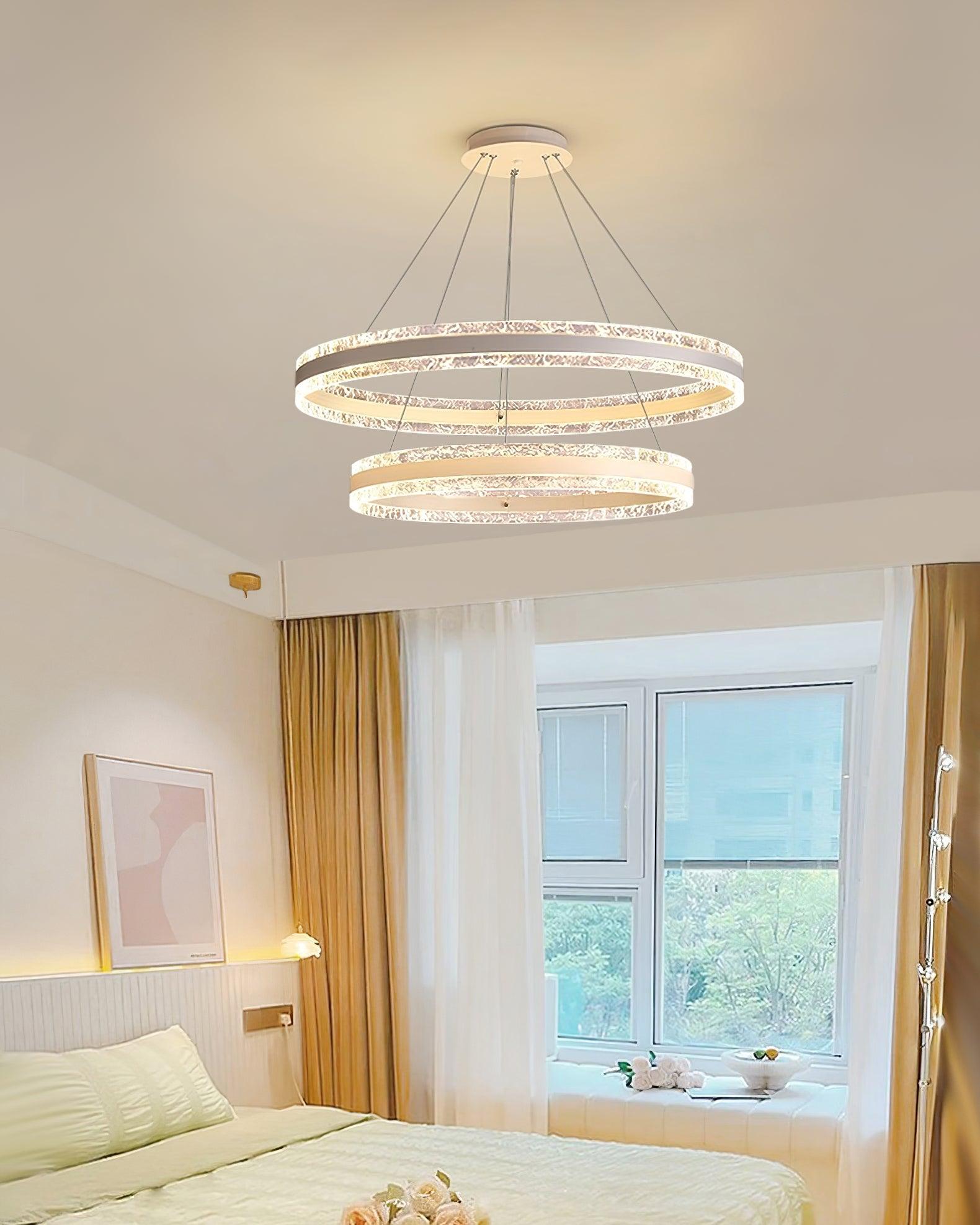 Aroxen Pendant Lamp Modern LED Circle Rings-Neutral Decor