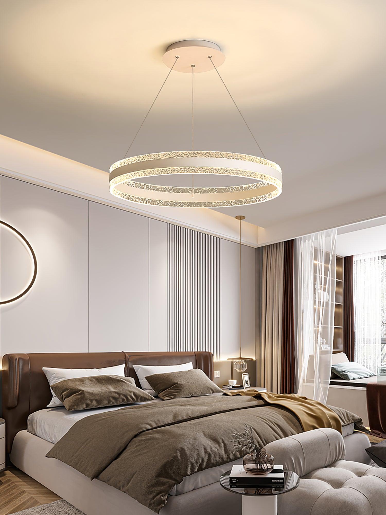 Aroxen Pendant Lamp Modern LED Circle Rings-Neutral Decor