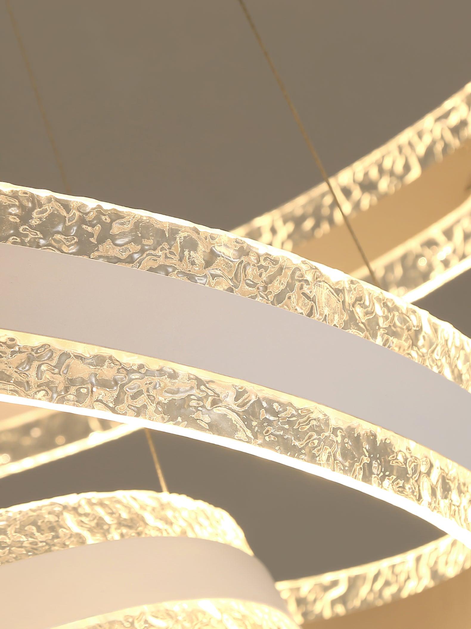 Aroxen Pendant Lamp Modern LED Circle Rings-Neutral Decor