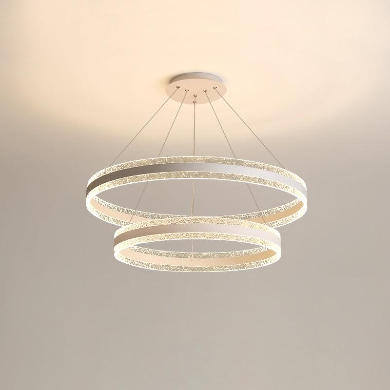 Aroxen Pendant Lamp Modern LED Circle Rings-Neutral Decor