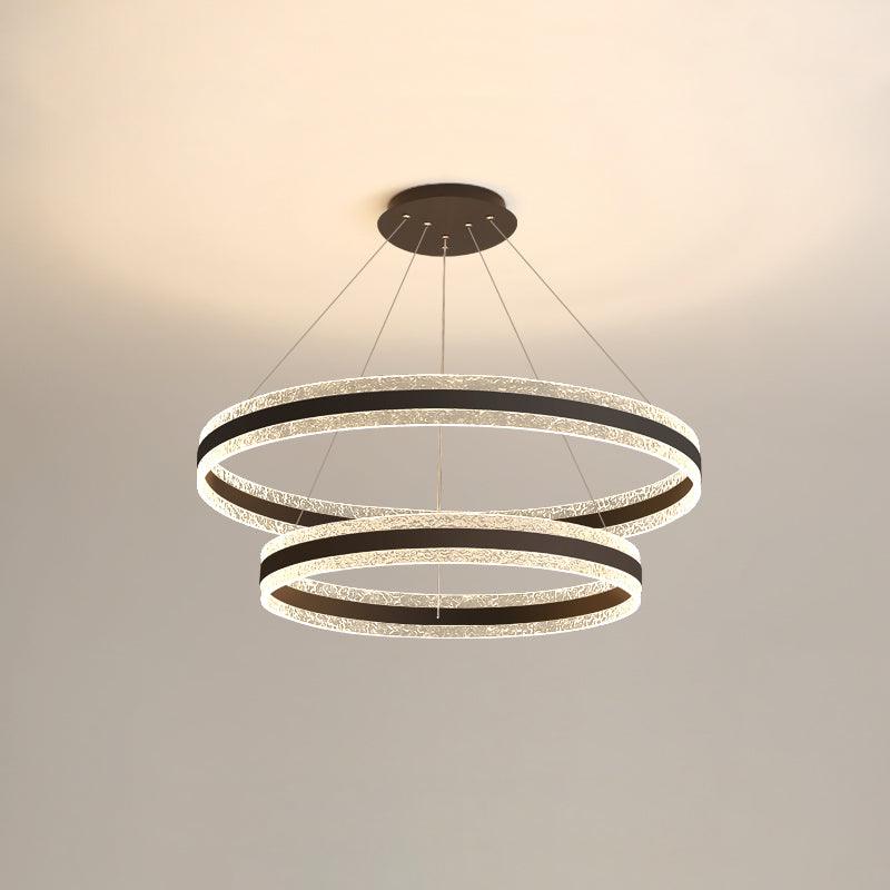 Aroxen Pendant Lamp Modern LED Circle Rings-Neutral Decor