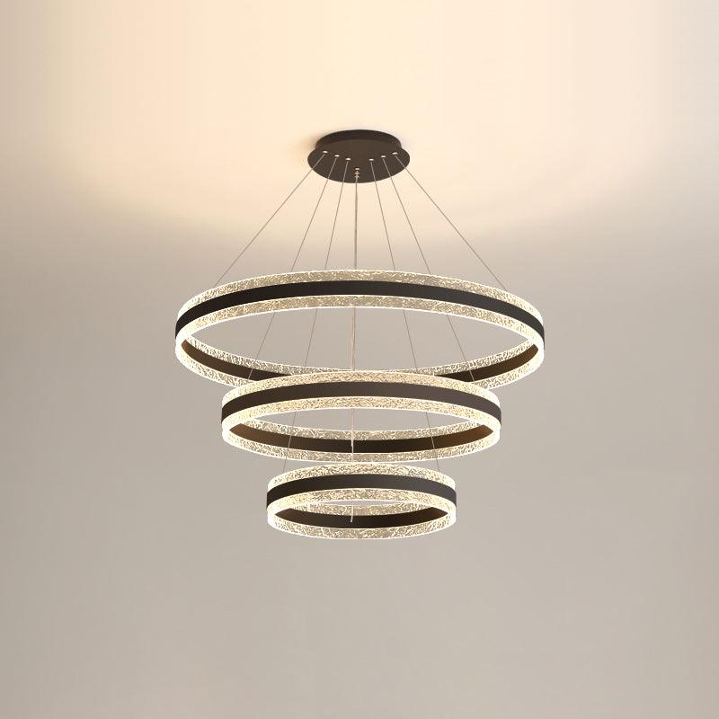 Aroxen Pendant Lamp Modern LED Circle Rings-Neutral Decor