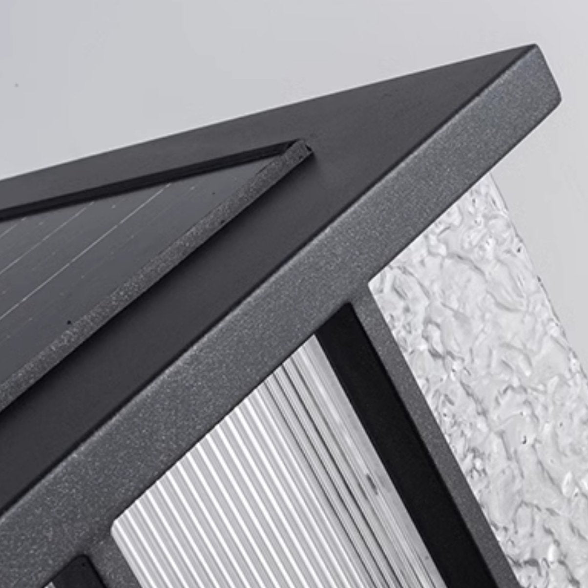 Rild Modern Cube Glass Solar Outdoor Light-Neutral Decor