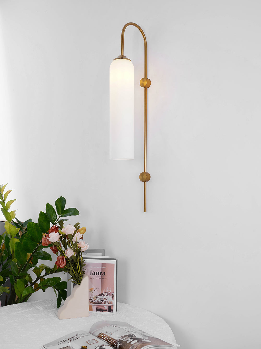Modern Glass Wall Lamp-Neutral Decor