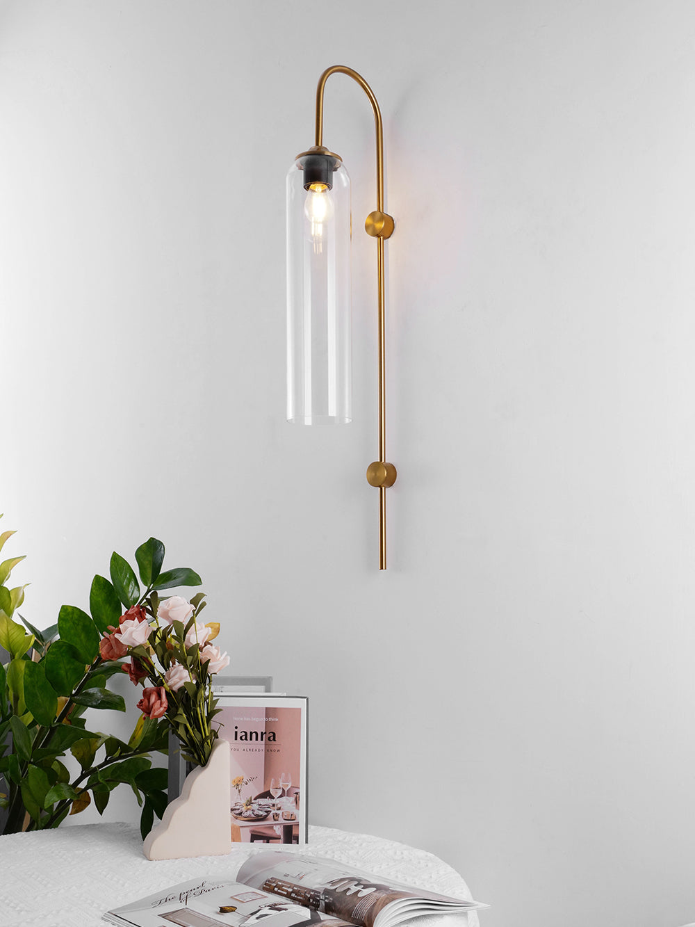 Modern Glass Wall Lamp-Neutral Decor