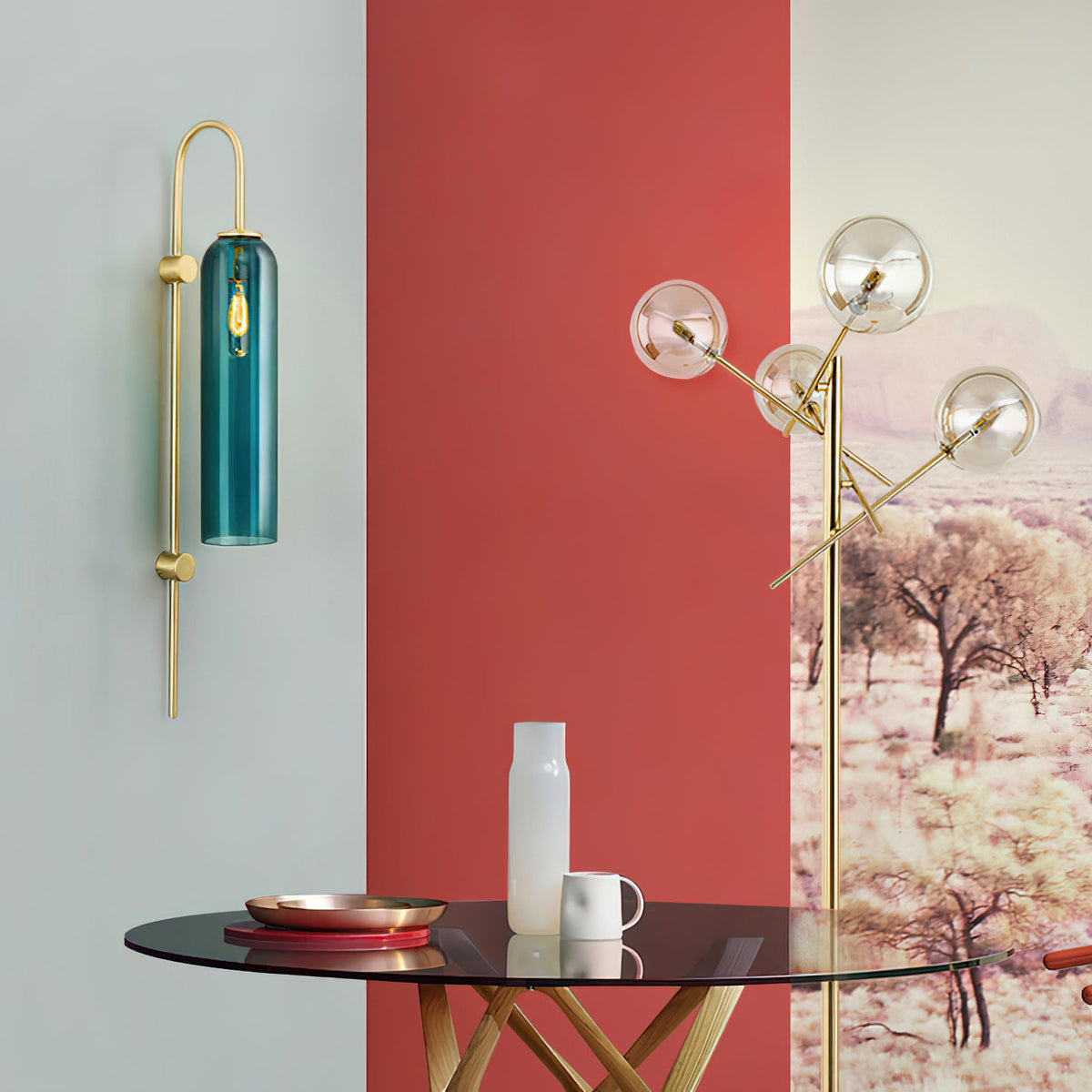 Modern Glass Wall Lamp-Neutral Decor
