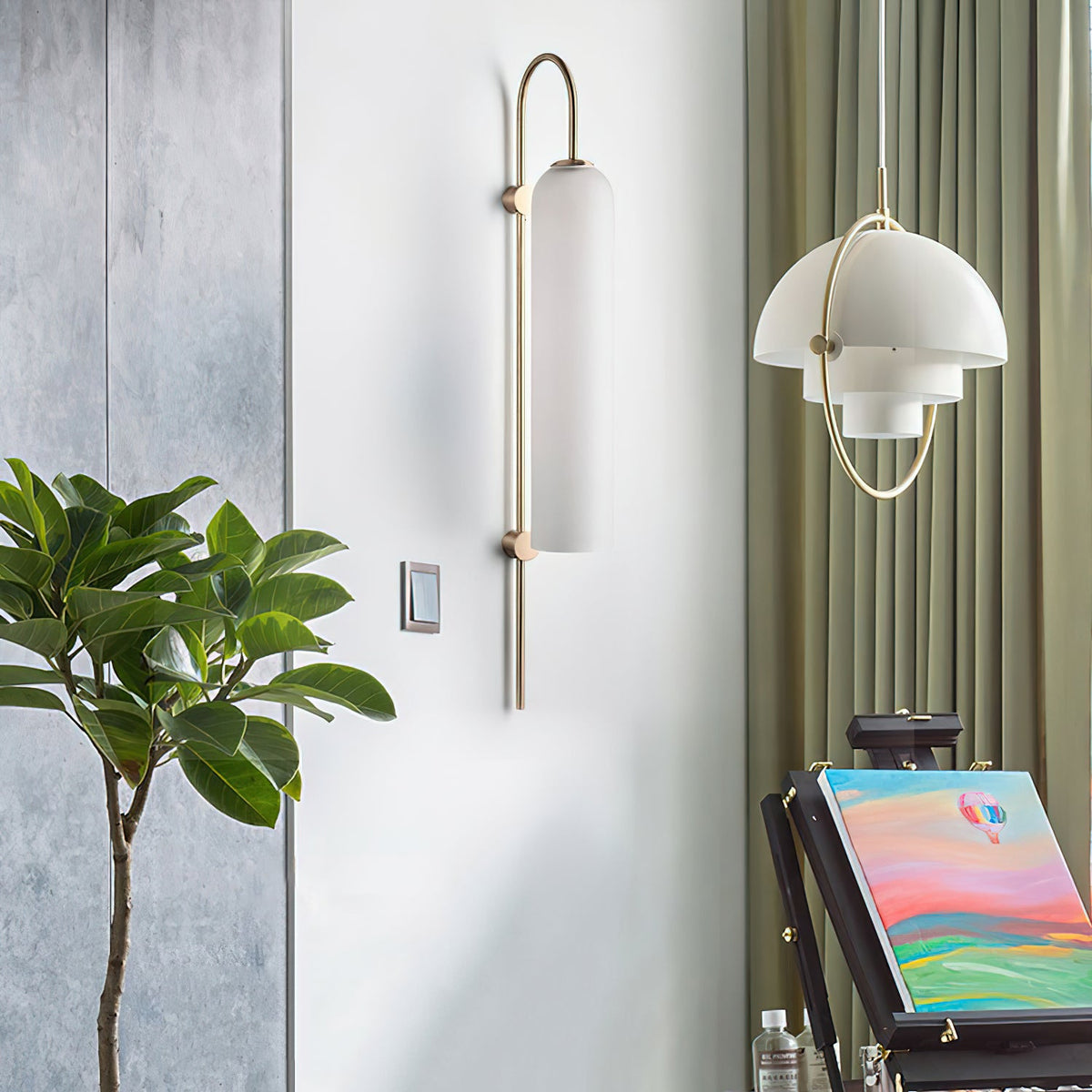 Modern Glass Wall Lamp-Neutral Decor
