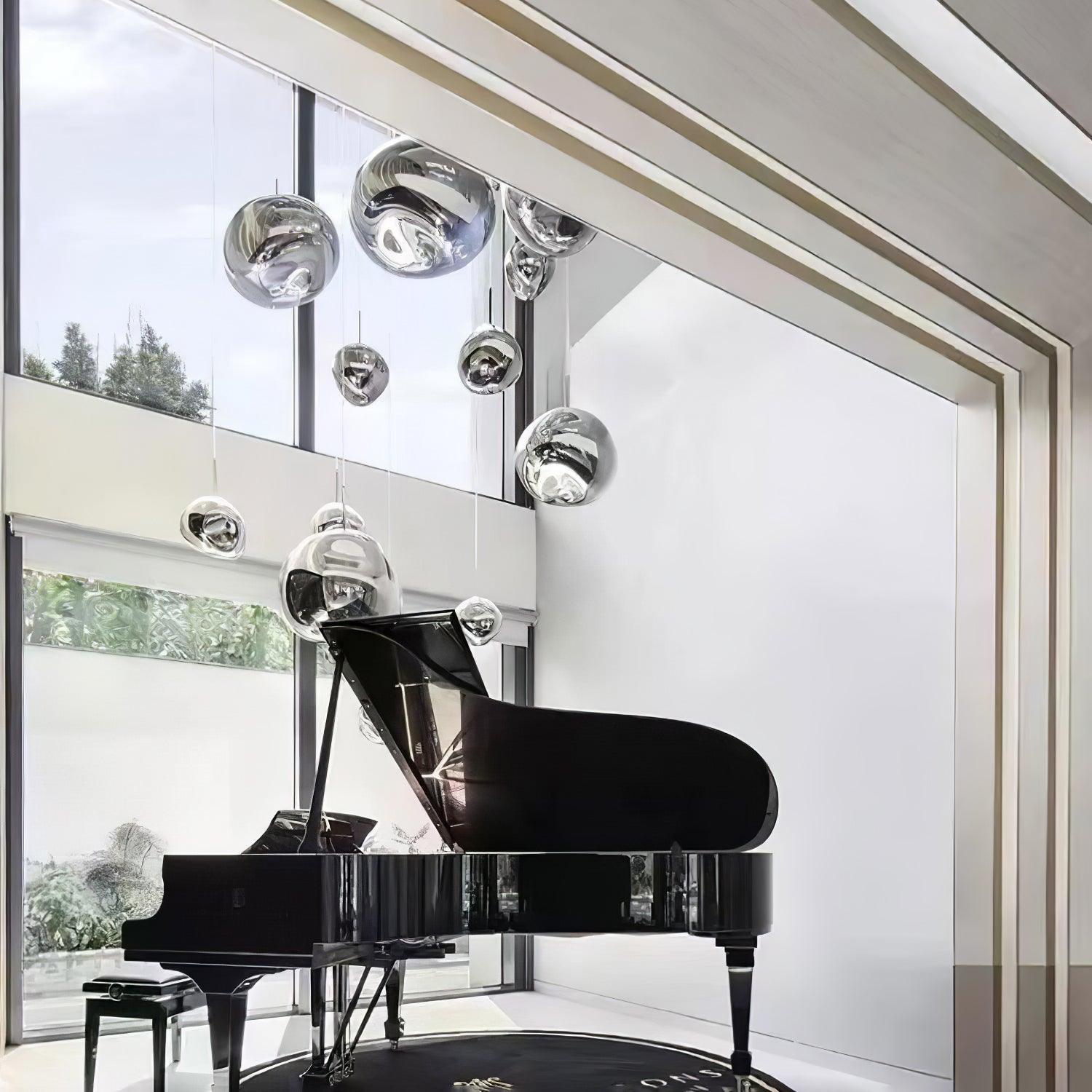 Lustra Pendant Lamp Modern Lava Acrylic-Neutral Decor