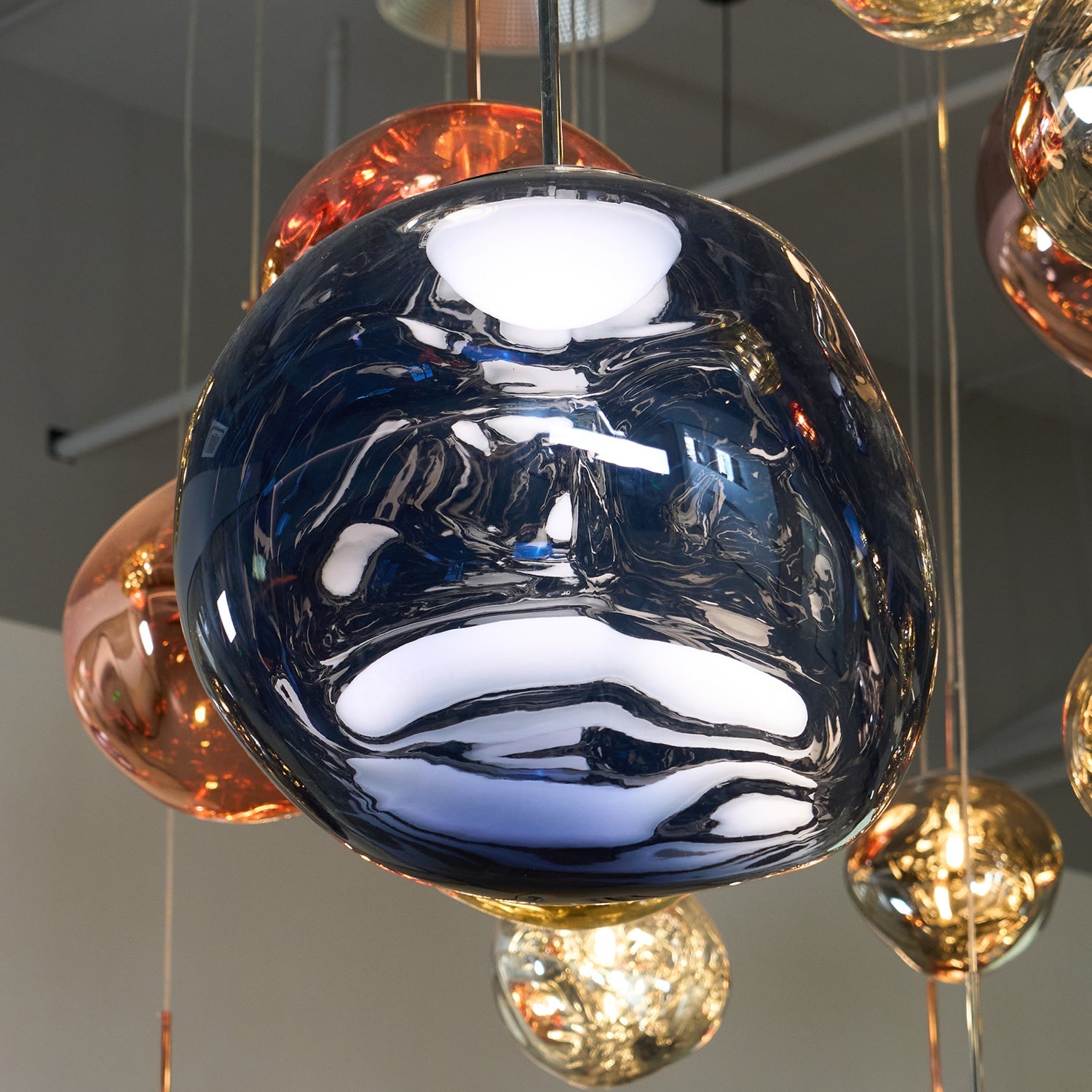 Multi Lava Round Pendant Lamp-Neutral Decor